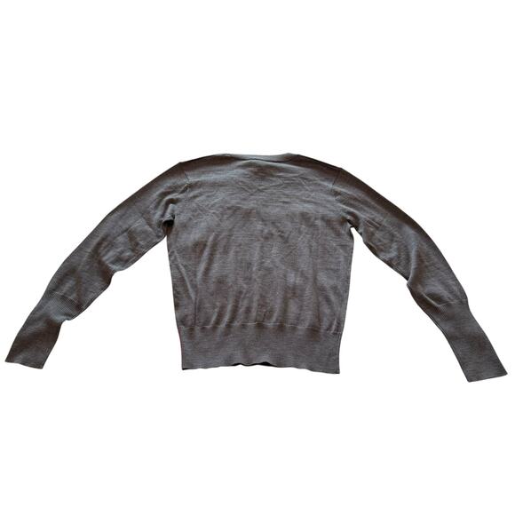 NEW Greyson Clothiers Leith Crew Neck Sweater Gray Grey Heather Wool Silk Medium - Picture 12 of 13